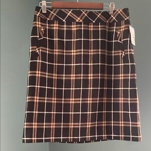 Y2K Laura Scott Plaid Lined Skirt Medium NWT preppy NWT